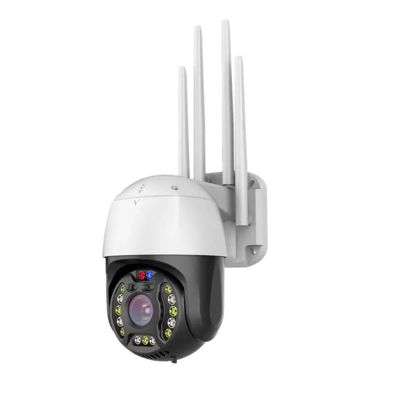 5MP dome surveillance camera with 360 degree rotation and night vision for outdoor security