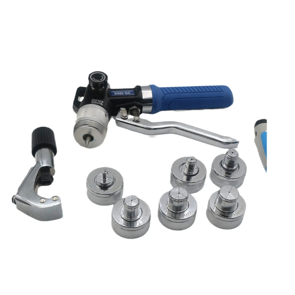 VG-300 style hydraulic tube expander tool for refrigeration maintenance with high-strength alloy steel construction