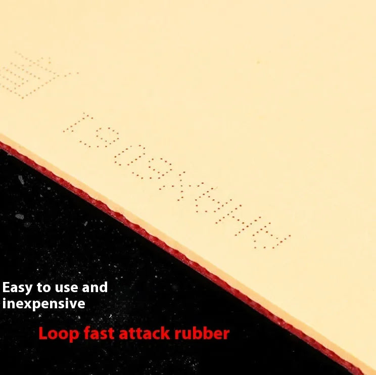 Fast Attack Sticky Classic-50 table tennis racket with anti-rubber, red or black, thick or medium thick sponge.