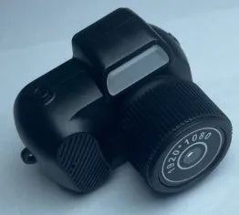 Black Y3000 HD compact sports camera with small display screen on a textured background.