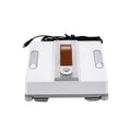 White intelligent window cleaning robot with dimensions 220mm by 220mm by 70mm