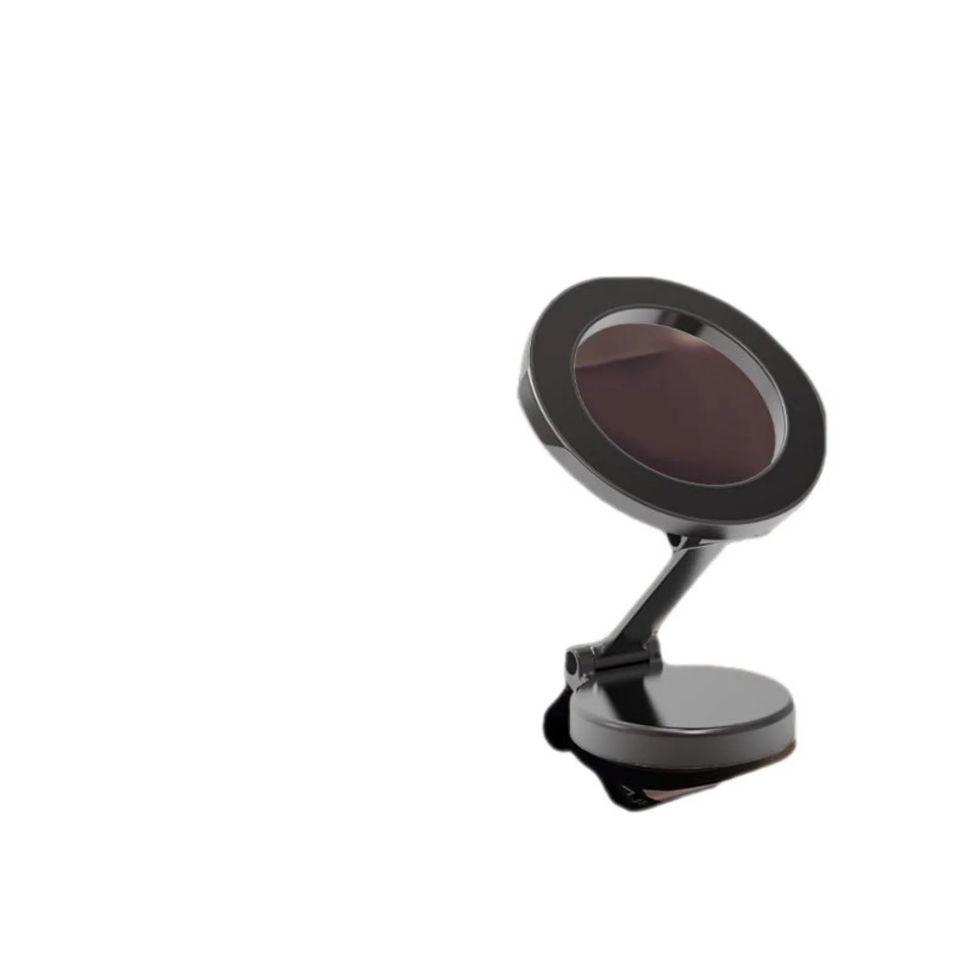 All-metal magnetic car phone mount with foldable bracket in Qian colour on vehicle dashboard