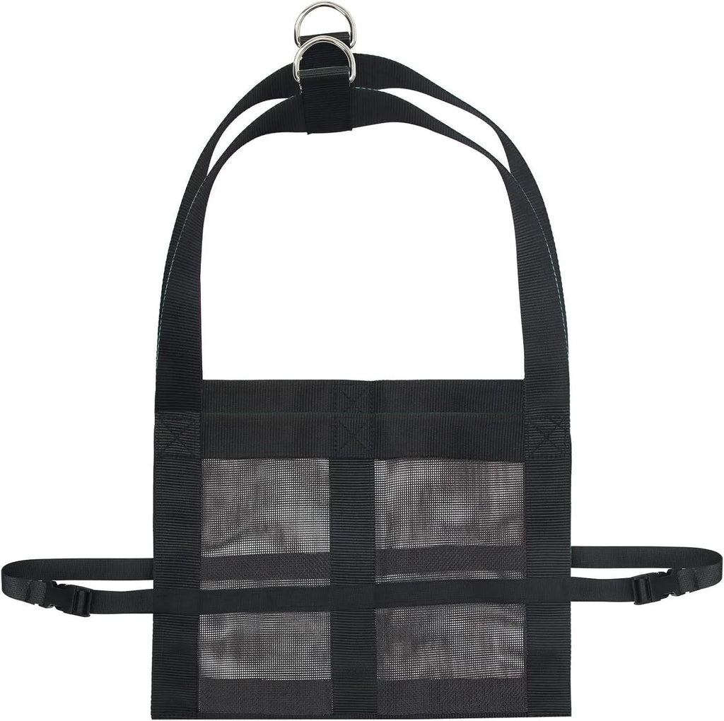 Black Oxford cloth calf and large dog weighing sling measuring 150cm long.