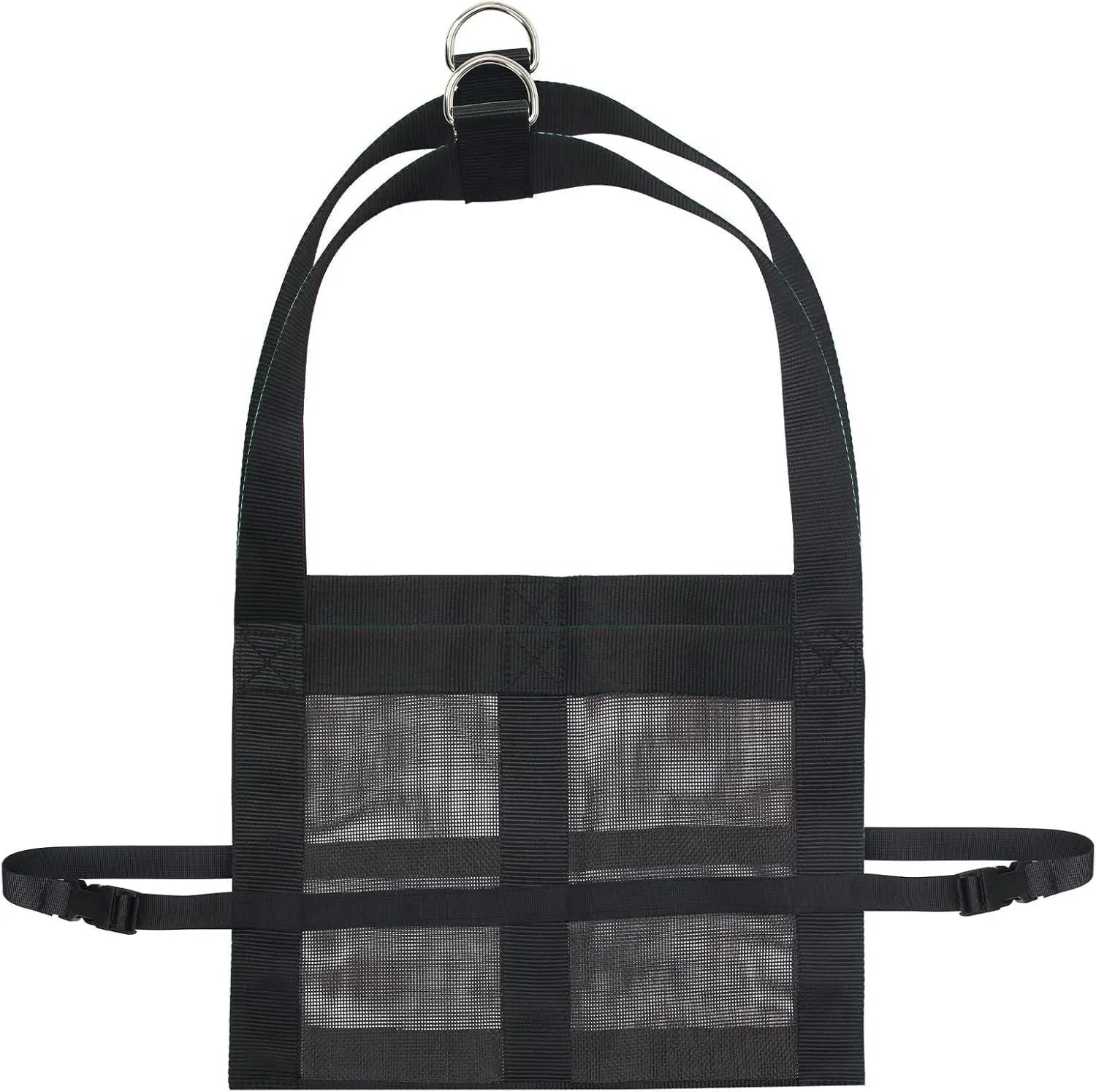 Black Oxford cloth calf and large dog weighing sling measuring 150cm long.