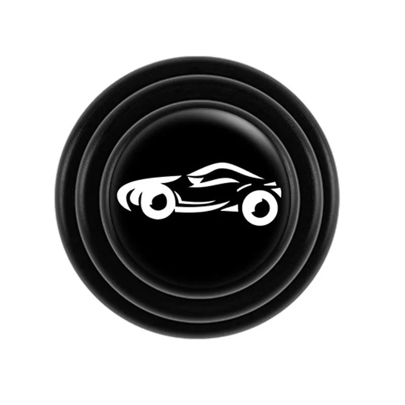 Silicone car door shock absorber pad in black and luminous colours, 20mm size