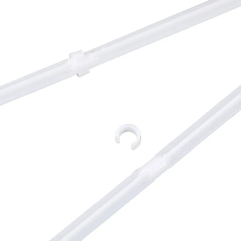 White PP plastic car window flag bracket set with 10 pieces for vehicle display
