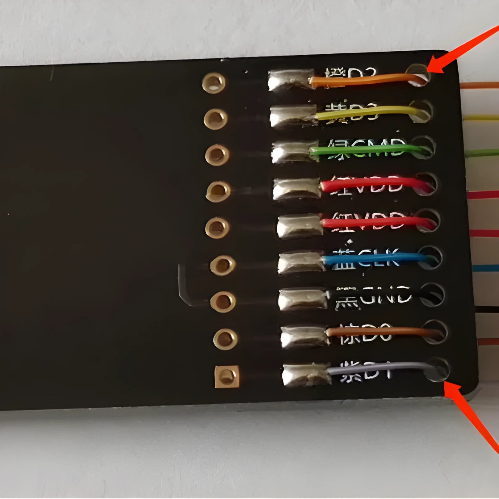 EMMC read/write tool for car audio maintenance with SD card PCB port connector