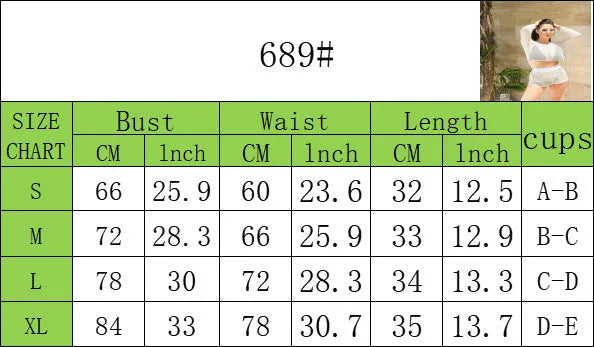 White transparent women's beach swimsuit set with top and skirt, breathable straps