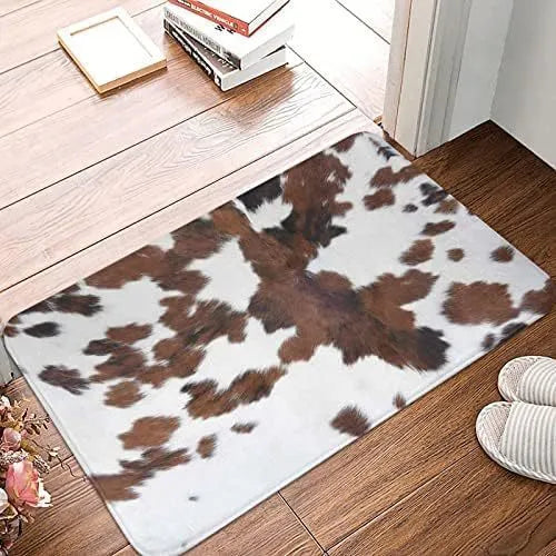 Personalised flannel floor mat in a square shape with a choice of coastal or animal prints.