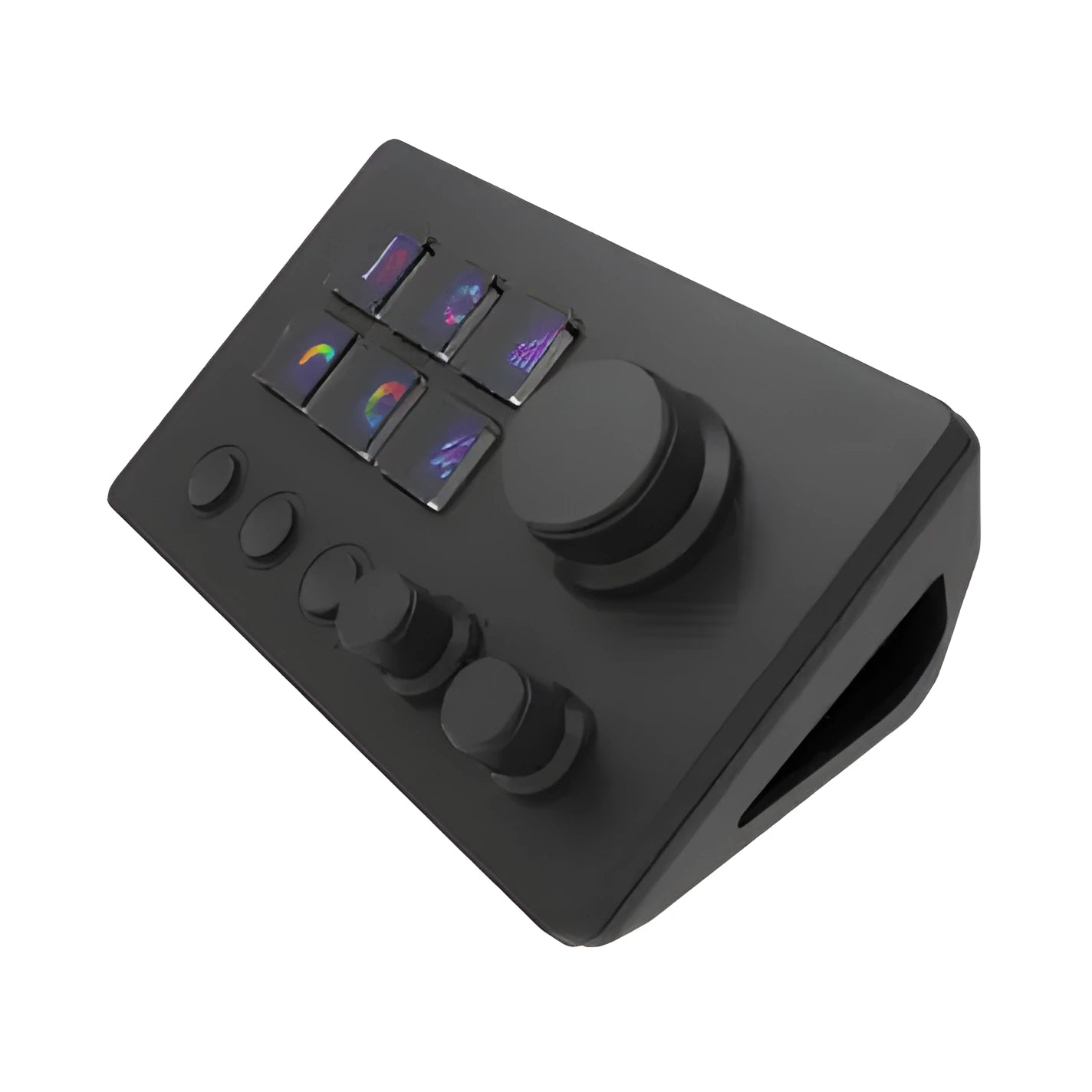Visual Keyboard N3 universal silicone keypad in black and white with 2m cable and mounting bracket
