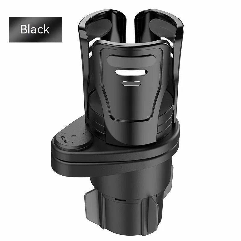 Car cup holder modification with carbon fibre matte finish for vehicle console storage