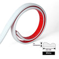 Flexible PVC background wall shaping frame with self-adhesive edge banding in four colour options