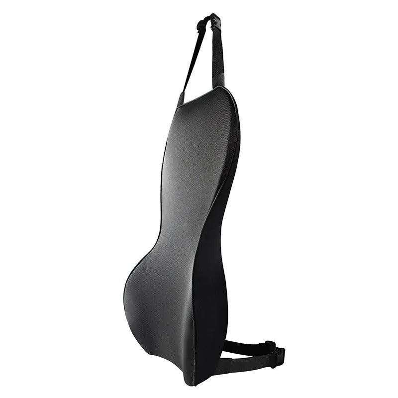 Memory cotton car lumbar support cushion in universal size on a car seat