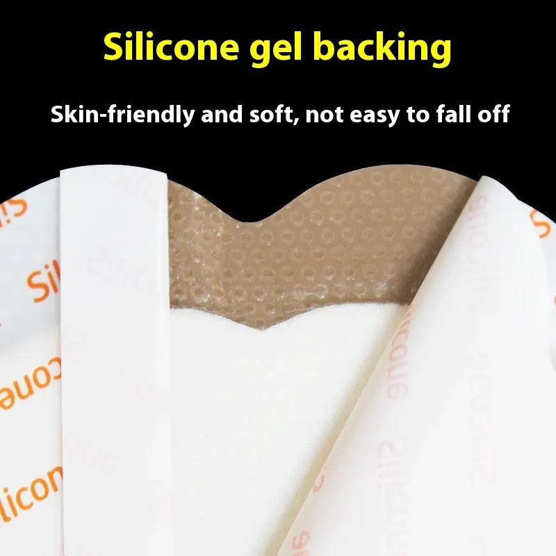 Skin-coloured large silicone bedsore sticker dressing for pressure relief
