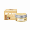 Lip scrub cream jar in fruit flavours: coconut, raspberry, vanilla, watermelon, 30g