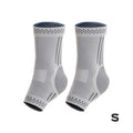 Graphene ankle brace compression sleeve with copper-infused fabric for sprain and tendonitis support