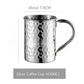 Stainless steel Moscow Mule cup with copper plating in metallic finish