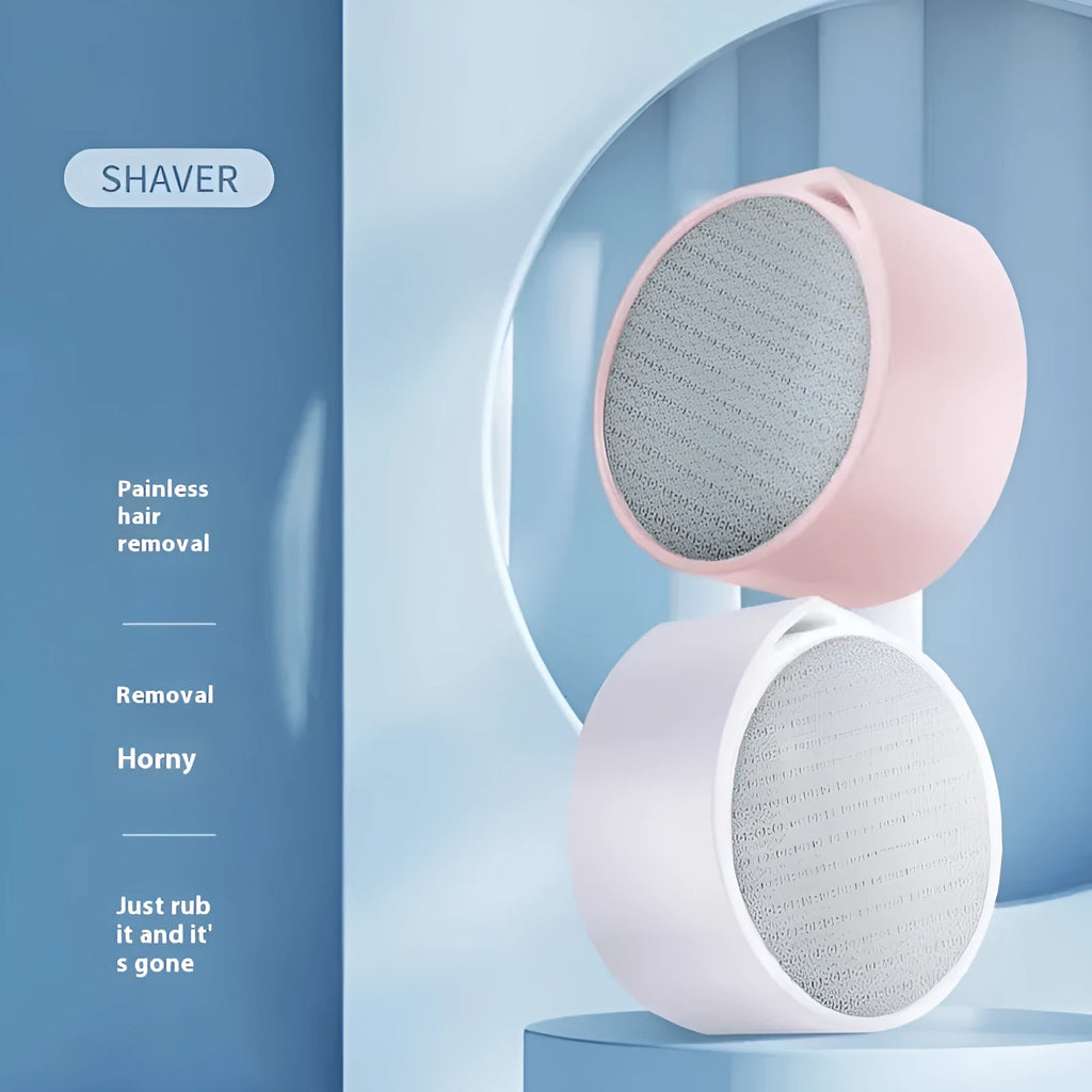 2-in-1 nano glass epilator and foot skin remover device in 2in1 style colour with plastic construction