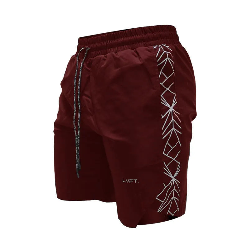 Men's black straight-leg polyester fitness training running pants for gym or jogging
