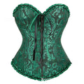Women's spandex zipper corset in multiple colours with front fastening