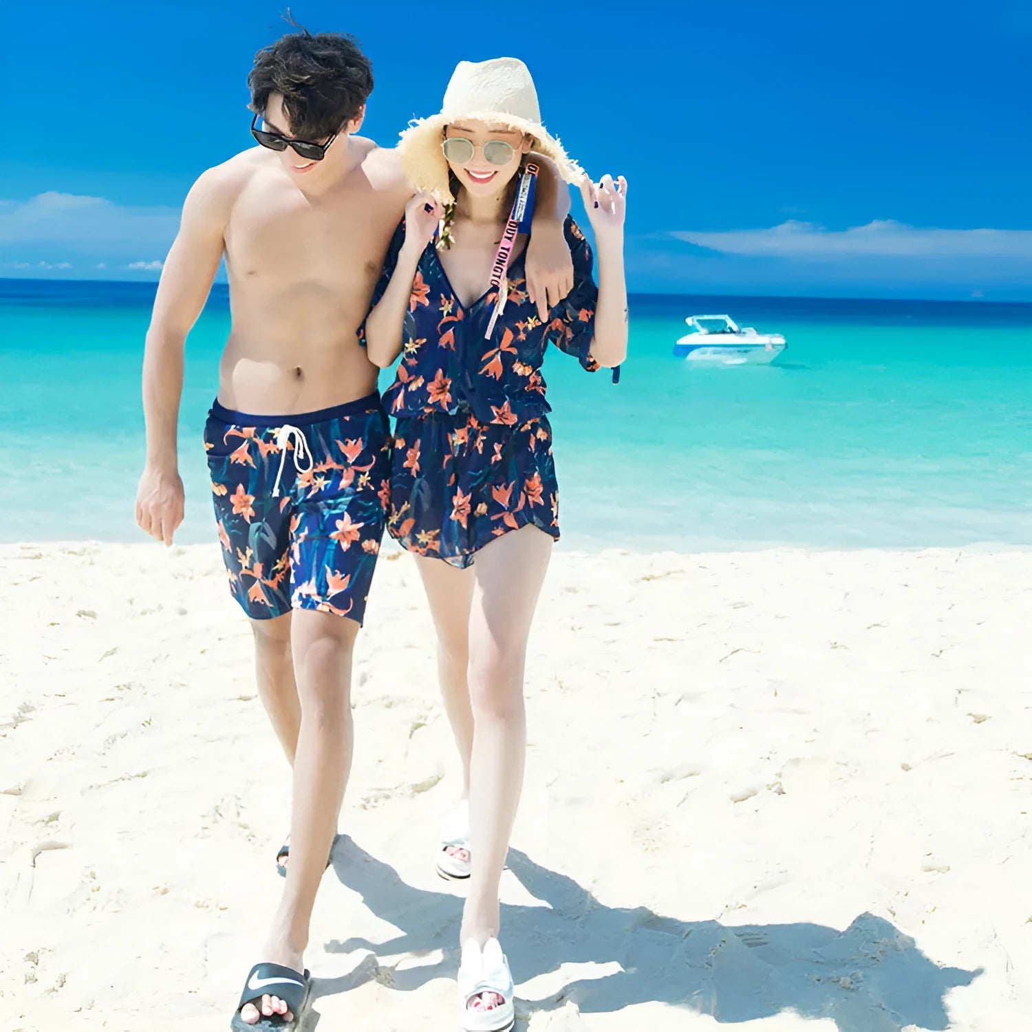 Plus size belly covering one-piece swimsuit in colour 8202-8, polyester and spandex, tight fit, sizes M to XXXXL