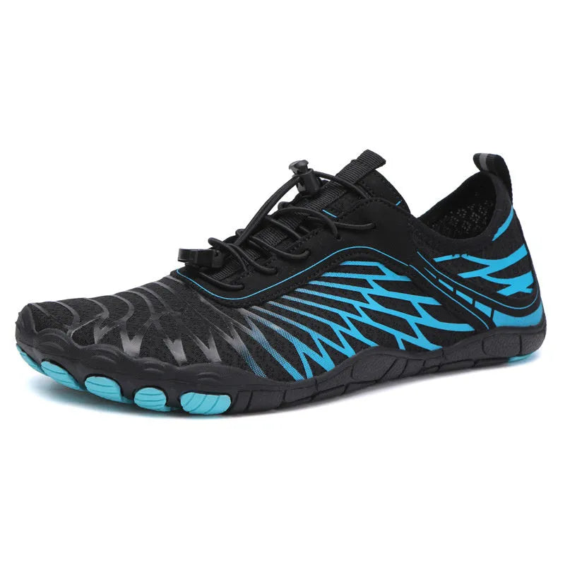 White lace-up casual shoes with rubber sole showing front and side views