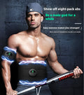 Adjustable fitness belt with digital display screen for waist and abdomen workouts
