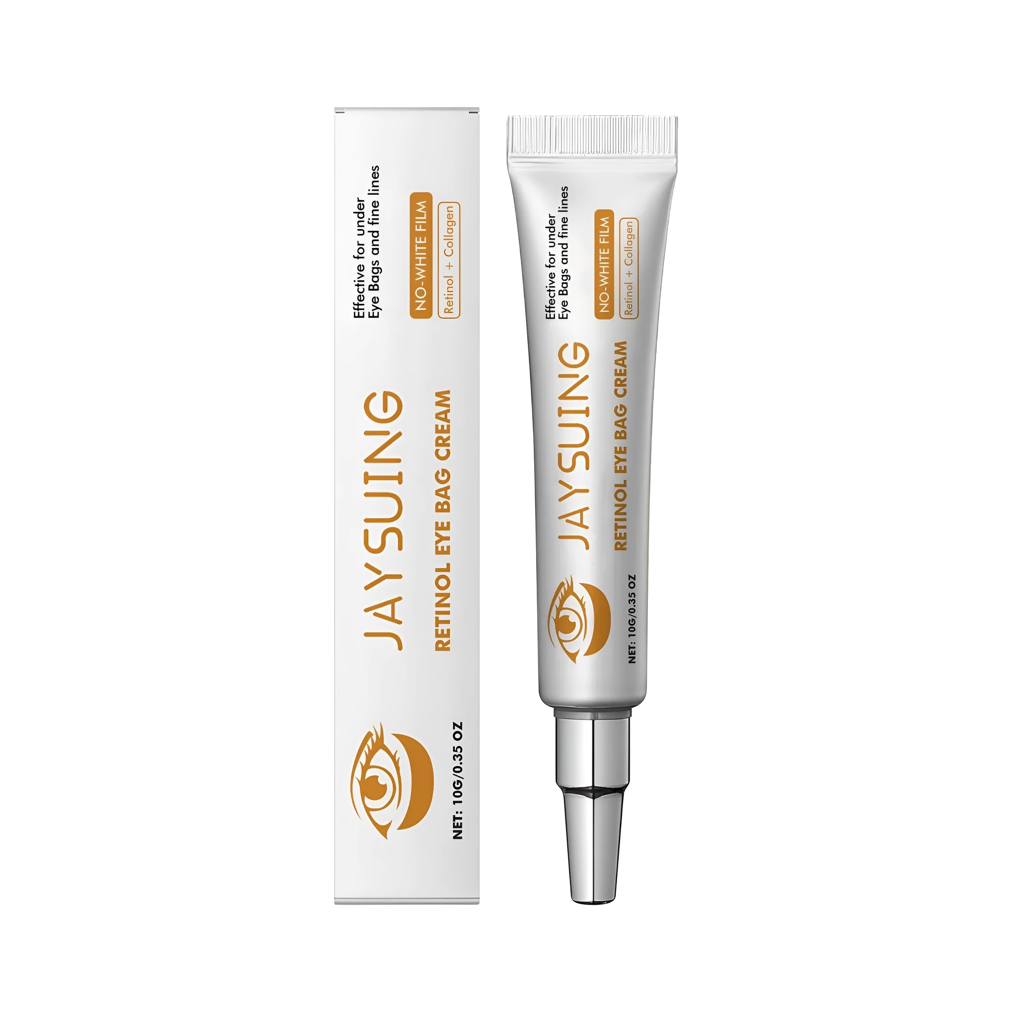 10g retinol anti-aging eye cream with hyaluronic acid and collagen in container