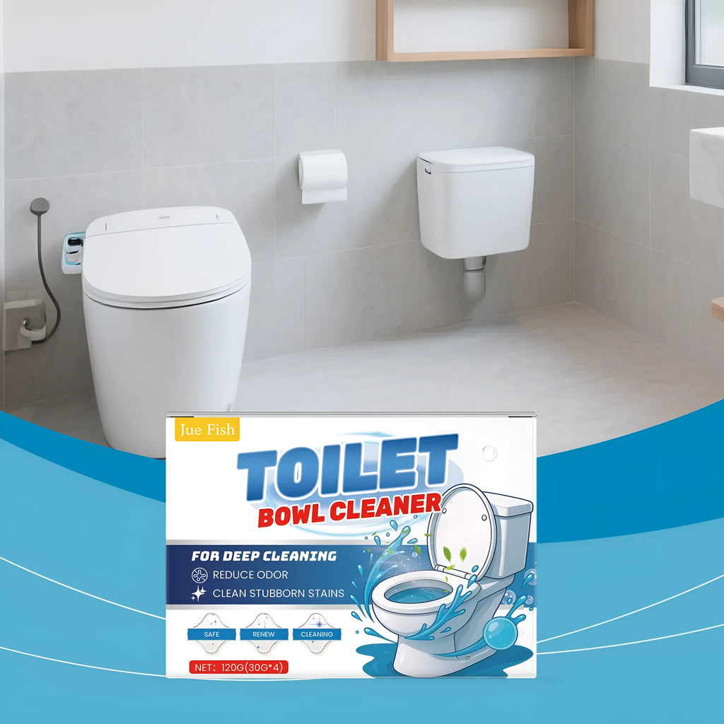 Pack of toilet bowl cleaning powder sachets for removing urine stains and odours