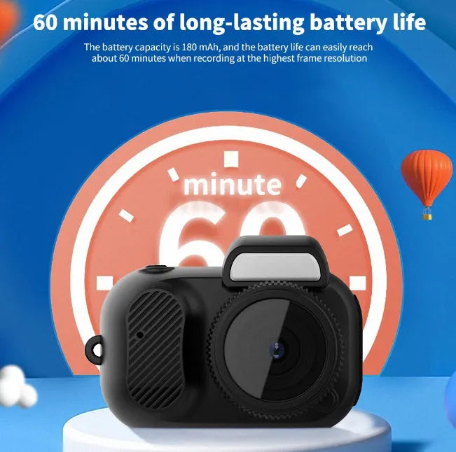 Black Y3000 HD compact sports camera with small display screen on a textured background.