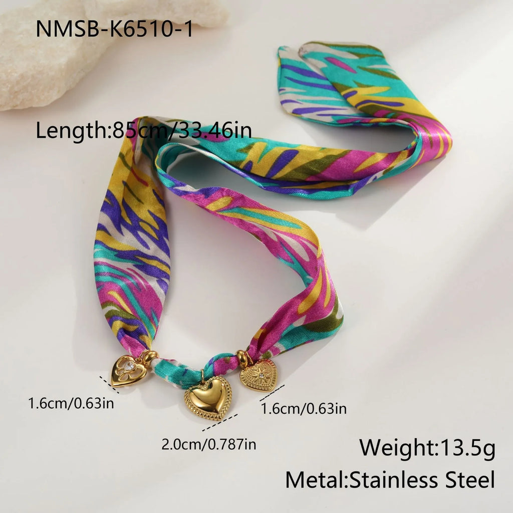 Geometric pendant on an 18K plated stainless steel chain necklace or bracelet for women