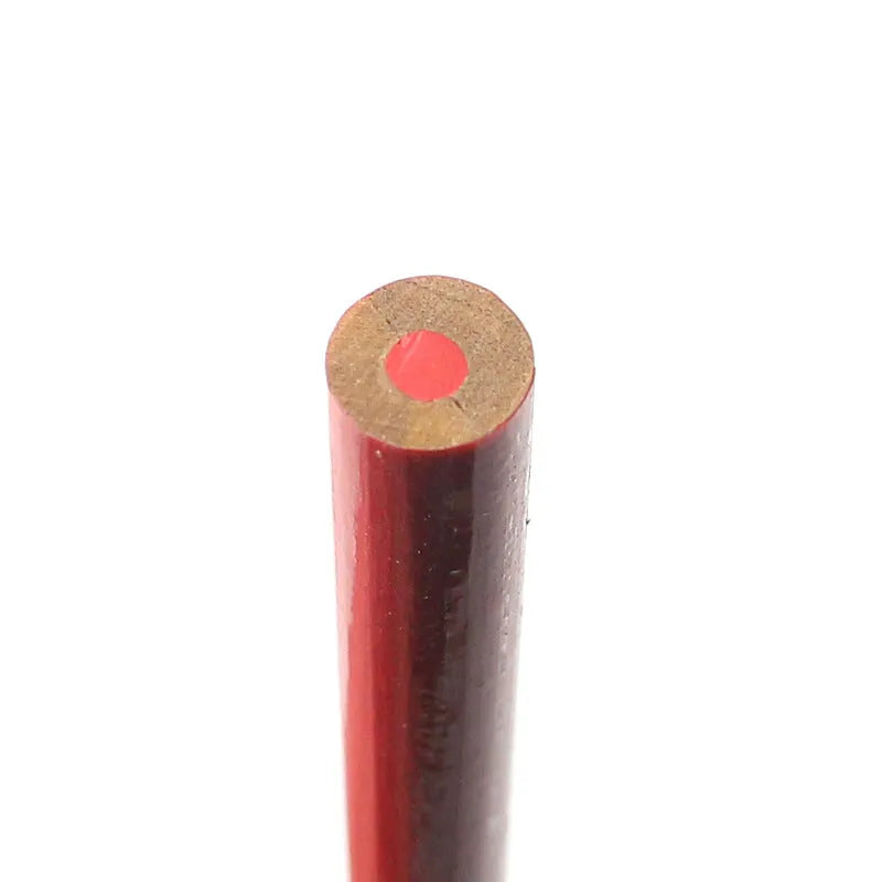 10 red and blue two-colour round wooden carpenter's pencils for marking