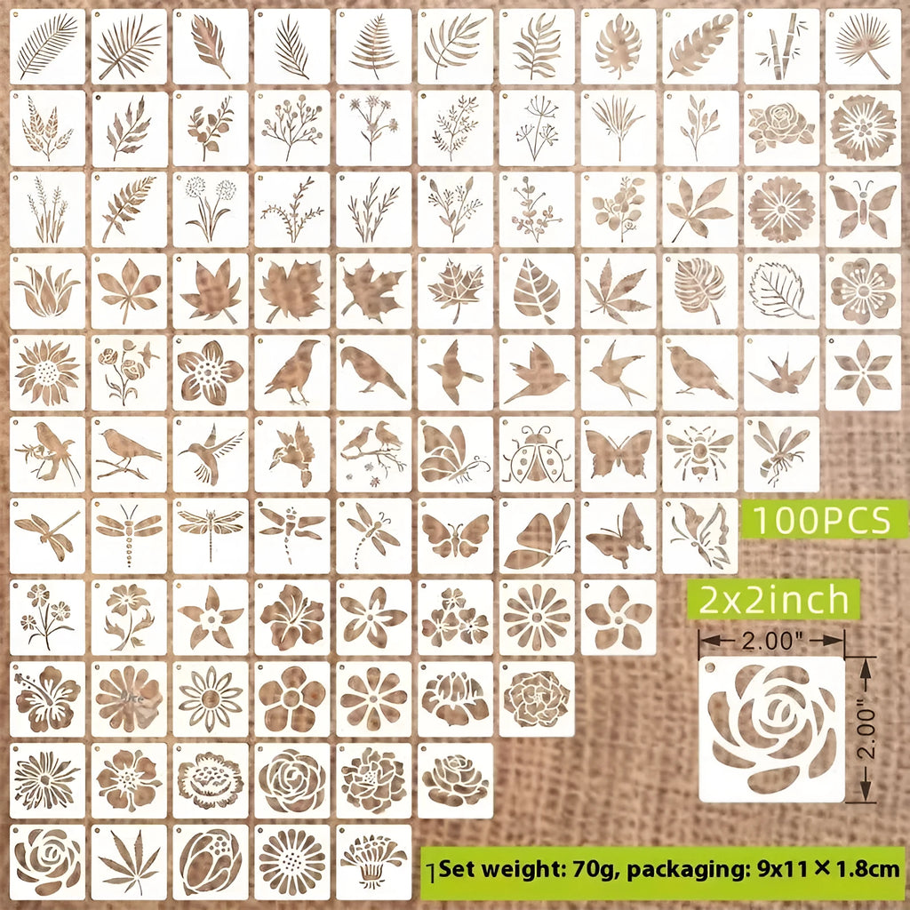 700 milky white PET film spray painting templates showing flower, animal, ocean, Hawaii, and letter designs