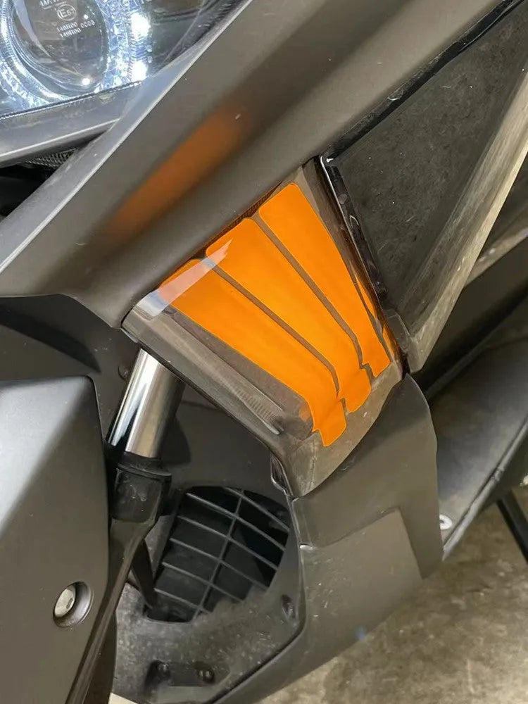 Pair of yellow LED motorcycle cornering indicator lights for Tianying TS150 Special Edition.