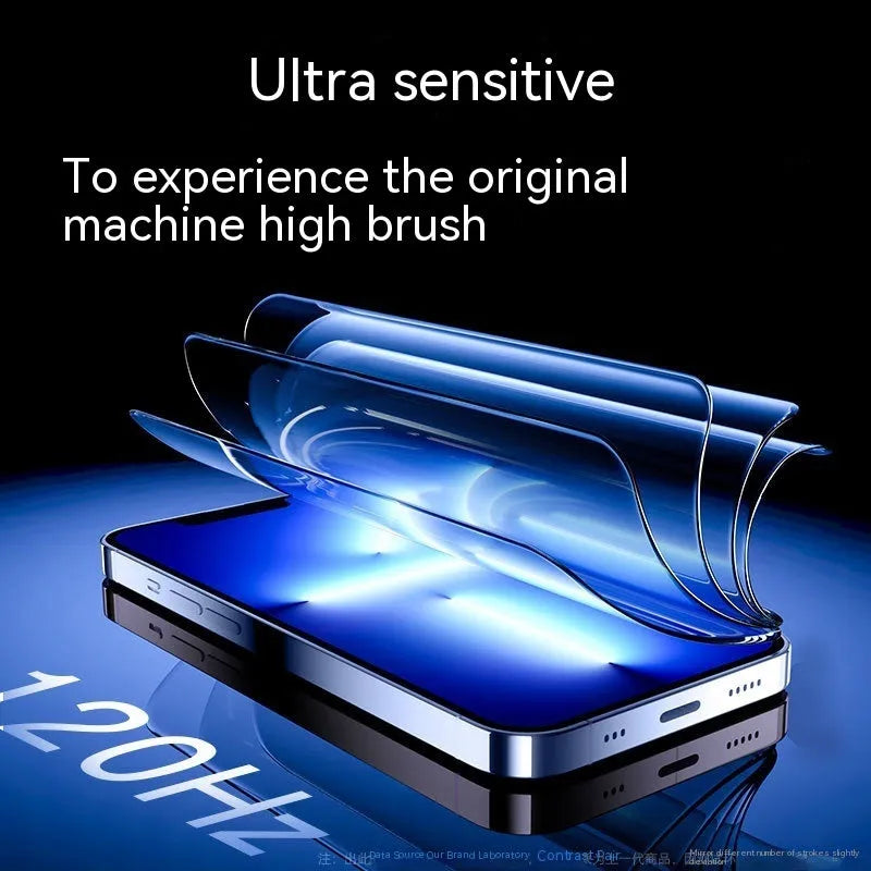 iPhone tempered glass screen protector with privacy frosted finish and anti-fingerprint coating