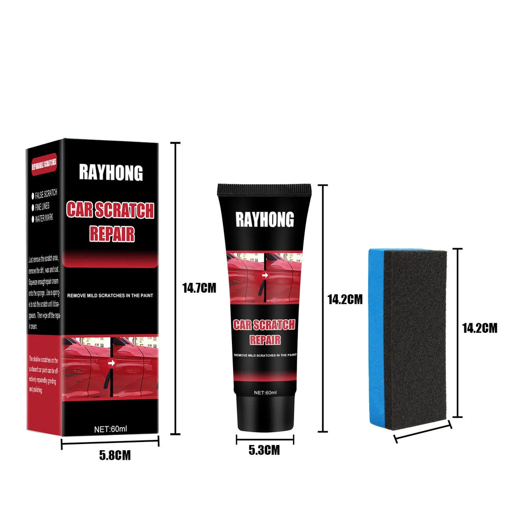 60ml car scratch repair wax set with polishing pad for automotive lacquer paint maintenance
