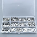 800 piece 304 stainless steel flat washer assortment kit with M2 to M12 sizes
