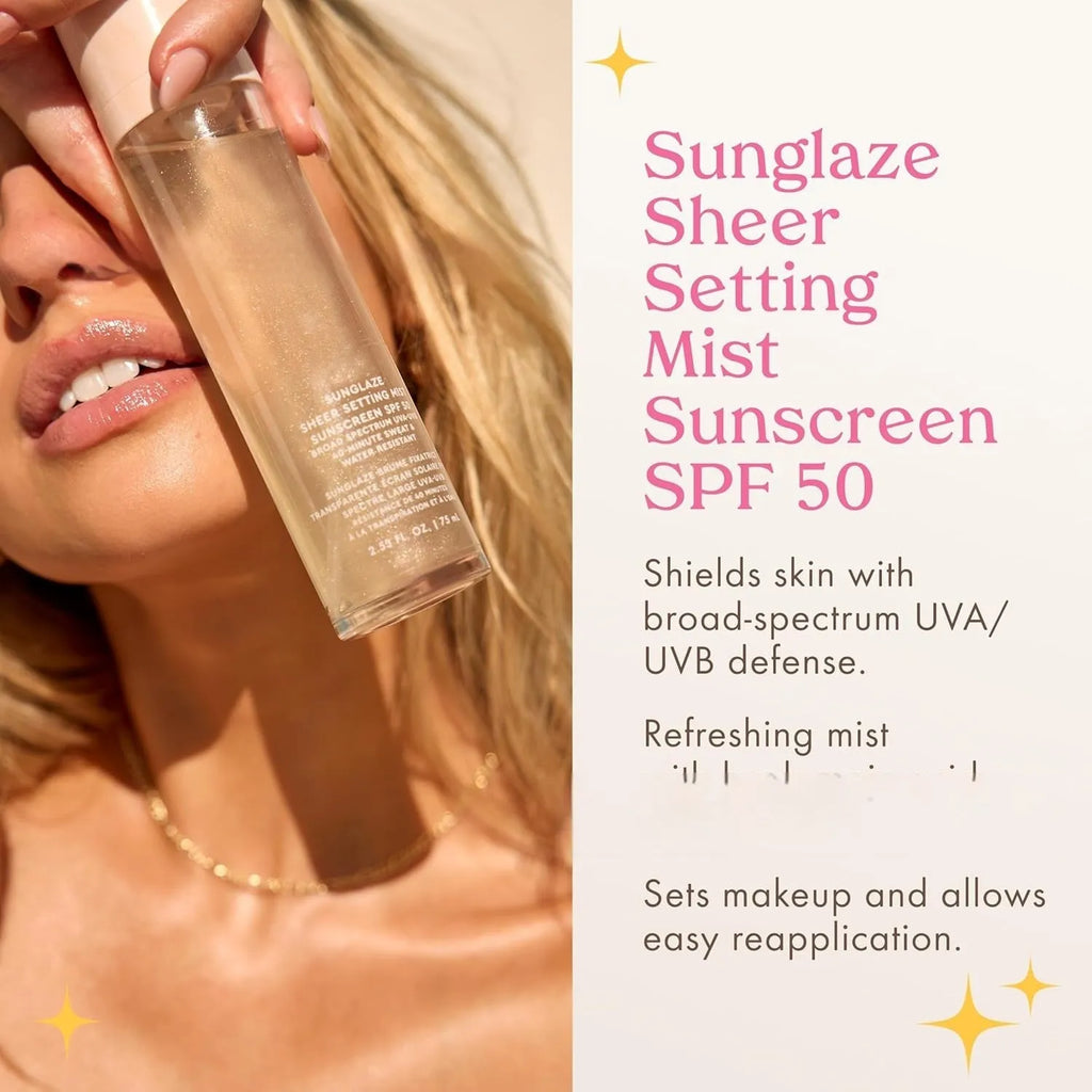 75ml makeup setting spray bottle with moisturising and nourishing toning lotion properties