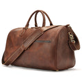Genuine leather men's crossbody bag with vintage design and large 48.3cm width dimensions
