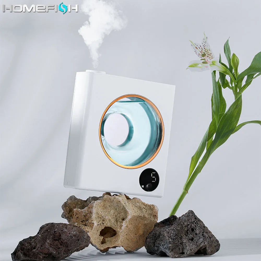 Small white wall-mounted automatic aromatherapy diffuser unit