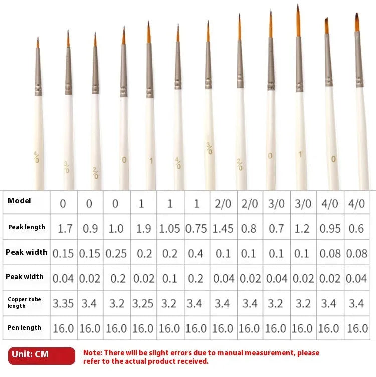 Pearl white art marker pens with nylon wool brush nibs for watercolour acrylic and oil painting