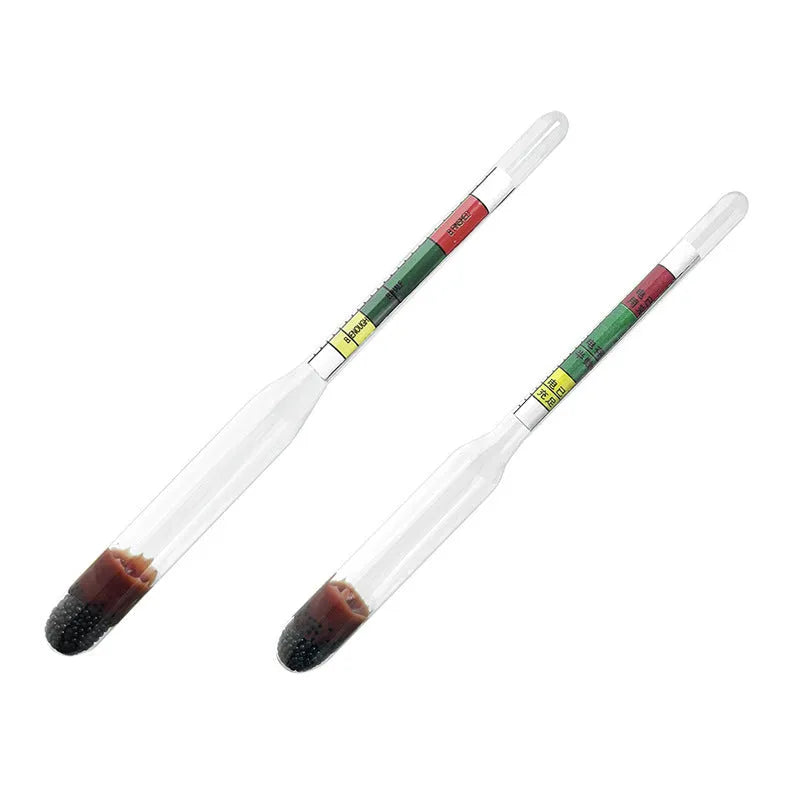 Electrohydraulic hydrometer with glass construction and suction mechanism for battery electrolyte testing