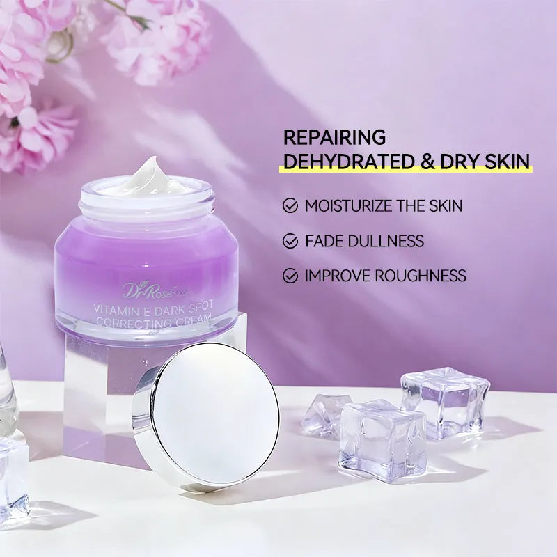 DR.ROSEVA Brightening Vitamin E Dark Spot Corrector Face Cream in a 50g white jar