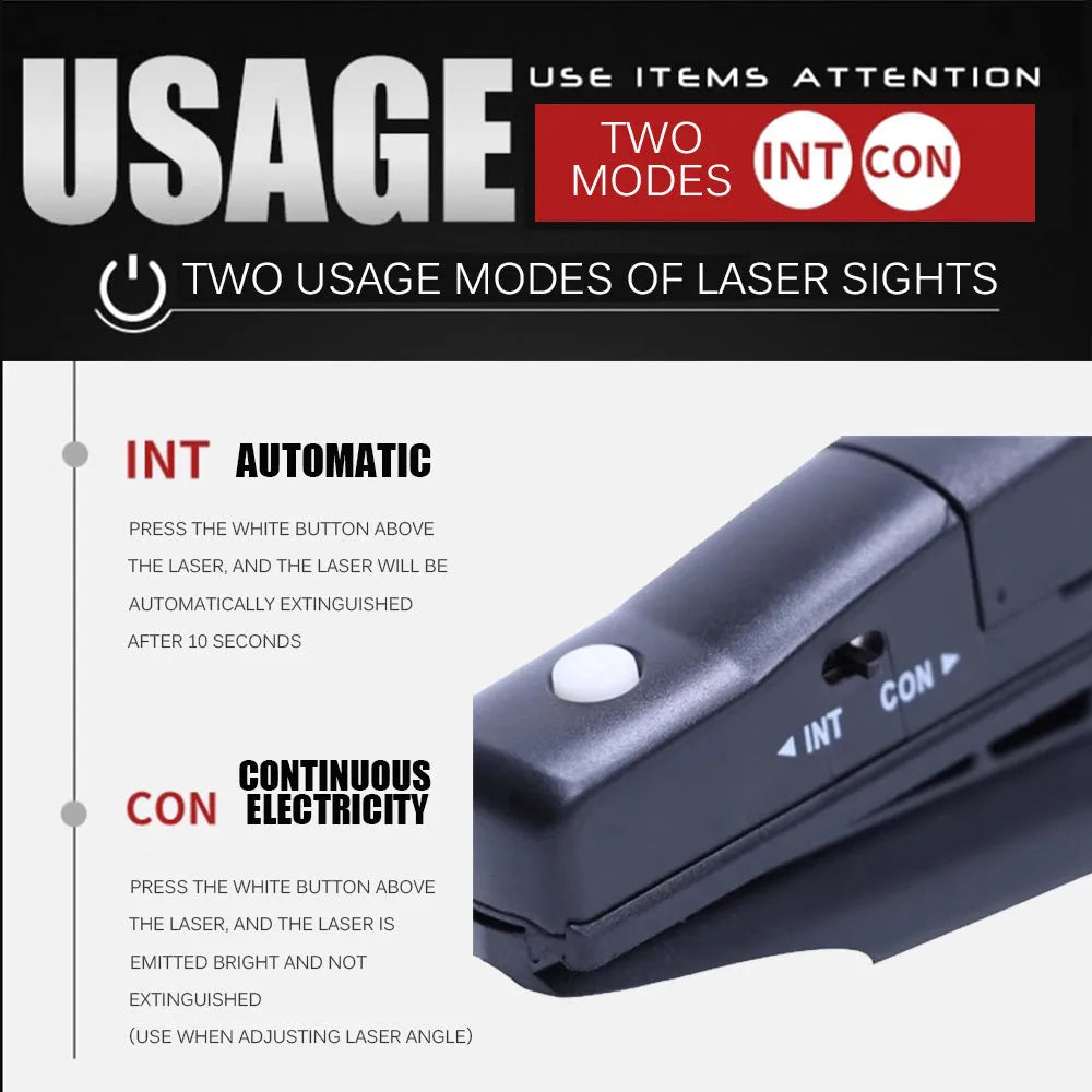 Black golf push rod laser aiming instrument laser sight accessory for putting alignment