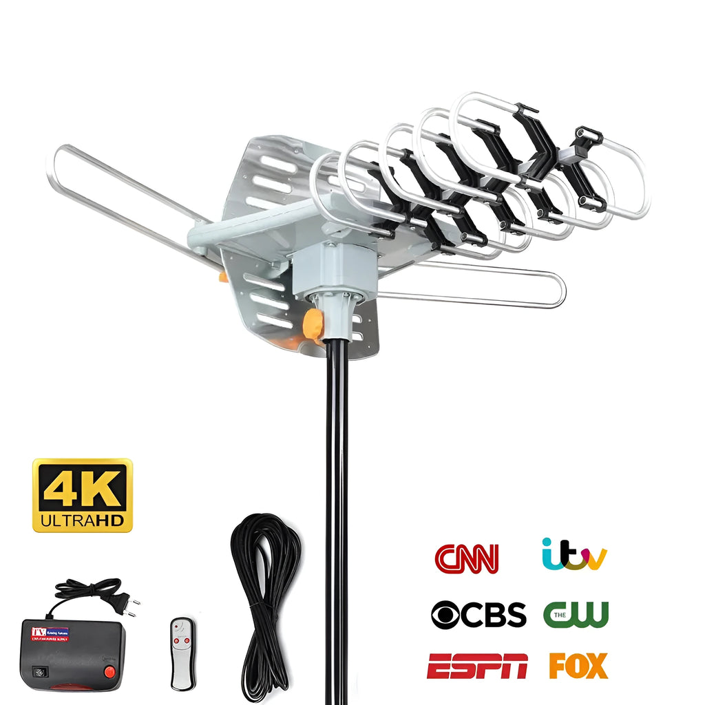 GR-1002 outdoor rotatable digital television antenna with high gain for UK frequencies