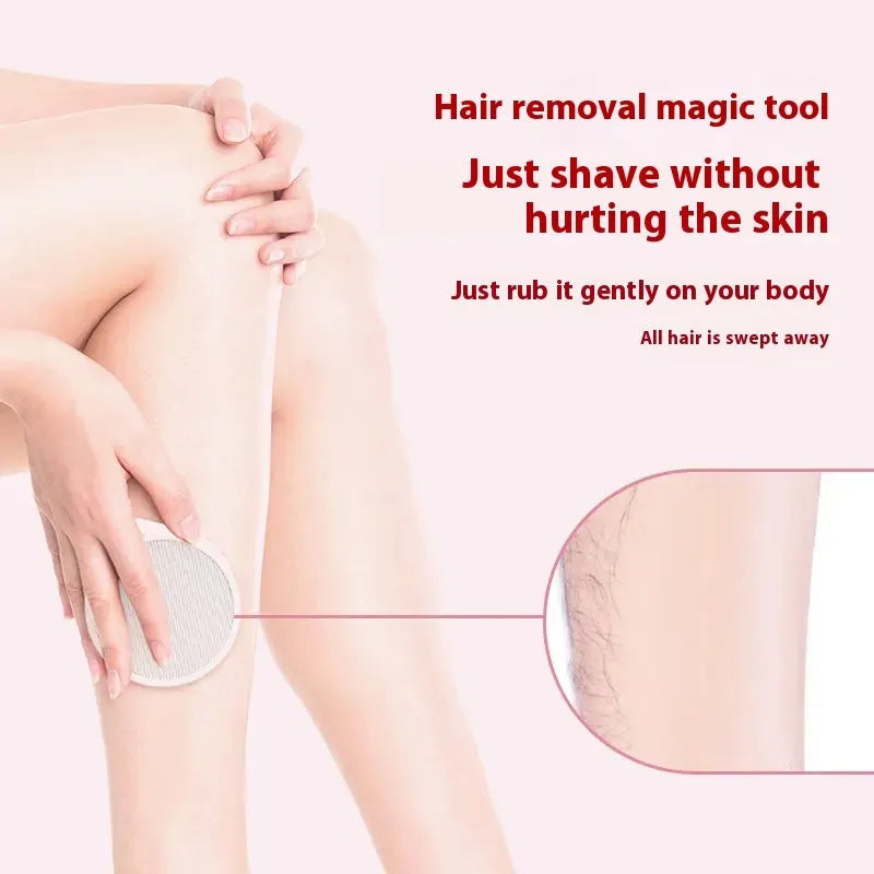 2-in-1 nano glass epilator and foot skin remover device in 2in1 style colour with plastic construction