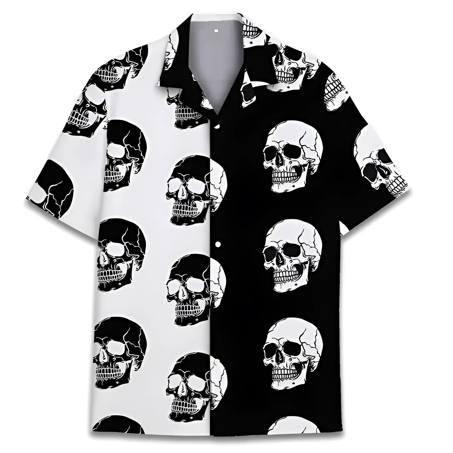 Men's summer Hawaiian shirt with Cuban collar design in digitally printed polyester fabric