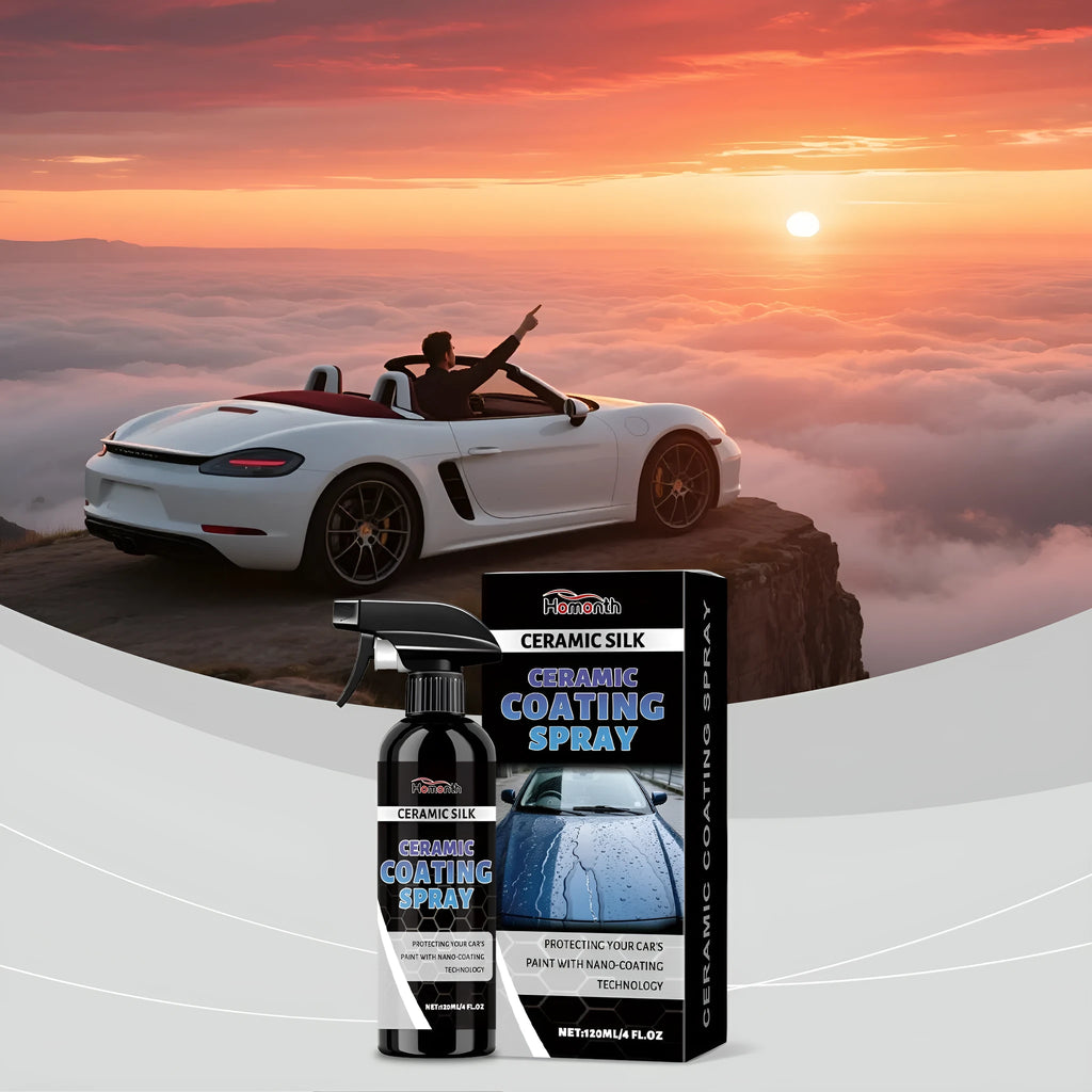 120ml ceramic coating spray bottle for vehicle paint protection and gloss enhancement