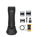 Black home waterproof electric hair clipper by LILIPRO for full-body hair removal with USB charging and limit combs