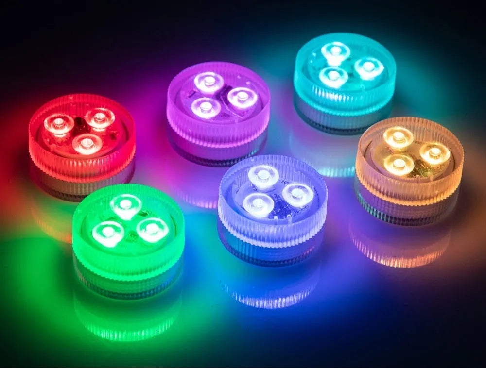 Waterproof remote control LED diving light for aquarium with plastic housing